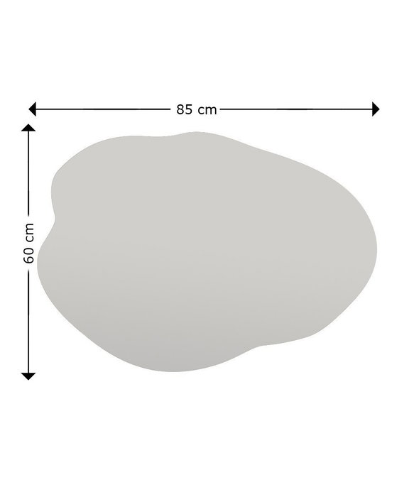Hanah Home Espejo de Tocador Negro 60x85 cm